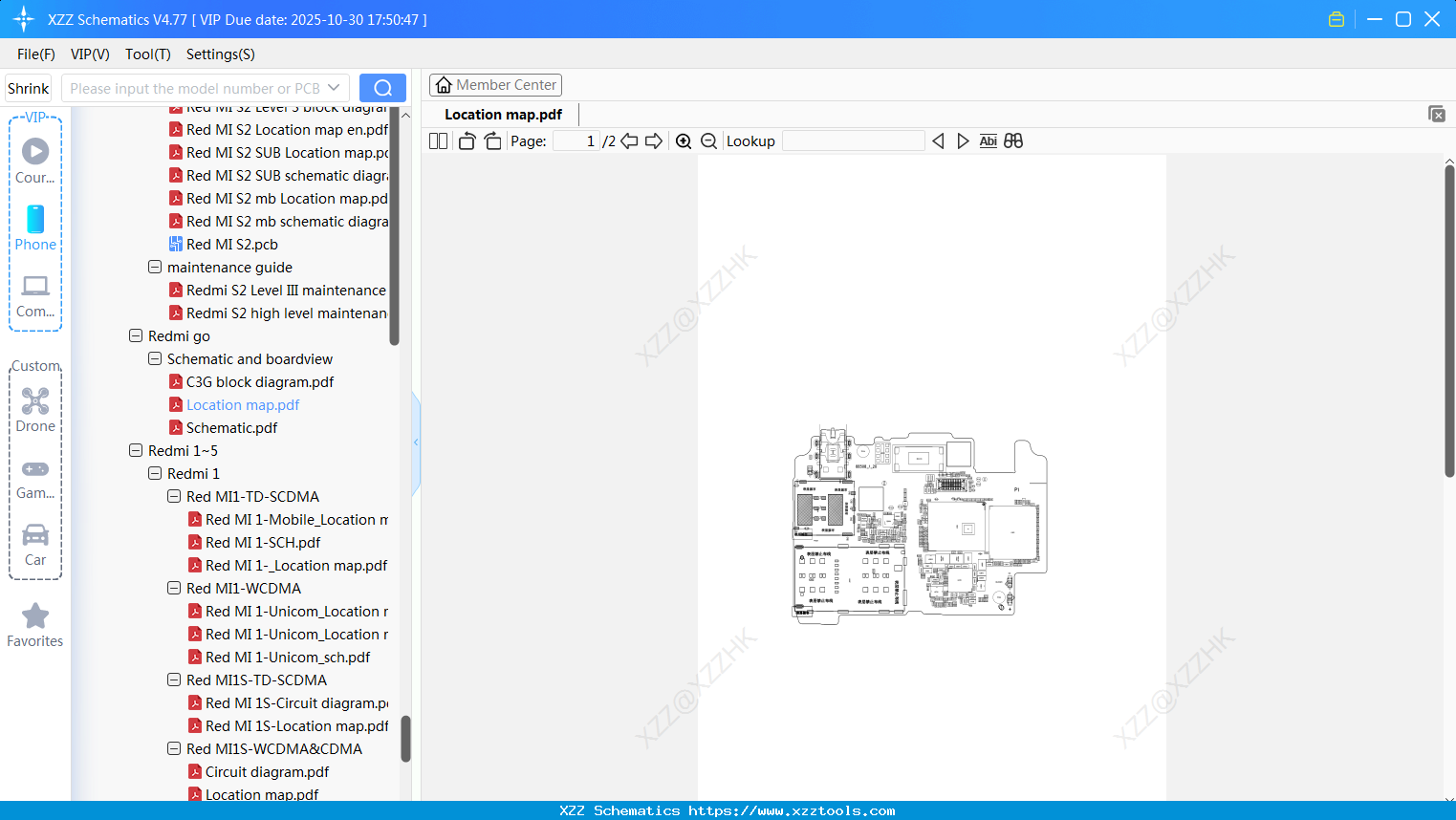 Xiaomi Redmi Location Map